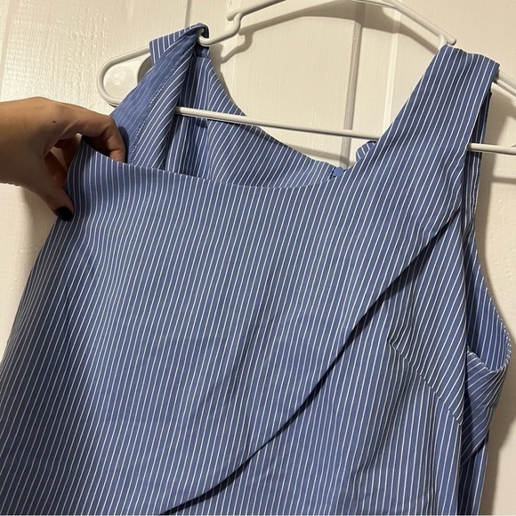 Madri Collection Crossover Dress Sky Blue Stripe XXL L2 - Picture 7 of 10